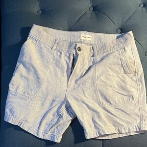 Taylor Stitch Men's Shorts in Light Blue Denim